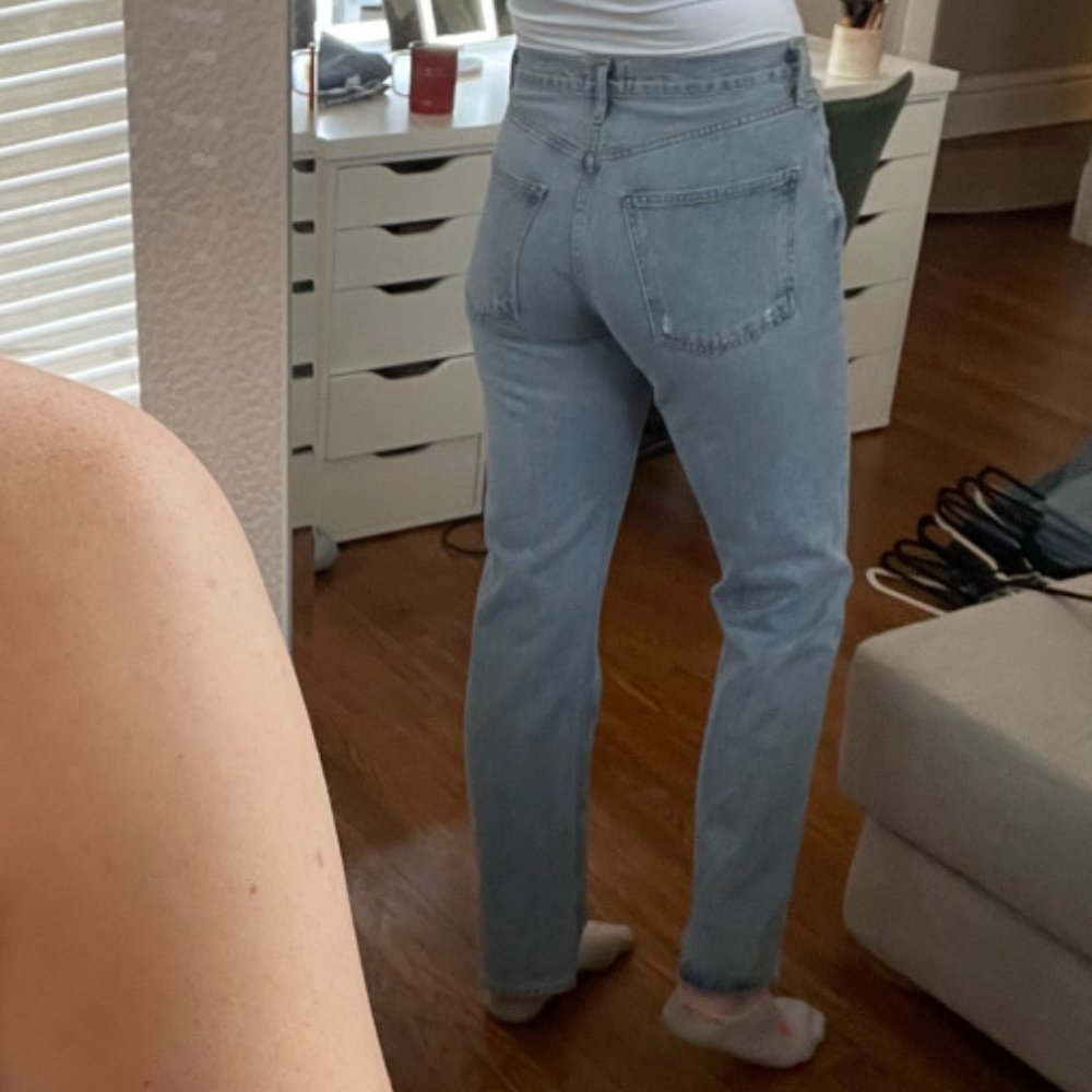 Agolde Lana Mid Rise Vintage Straight Jeans - Picture 5 of 9
